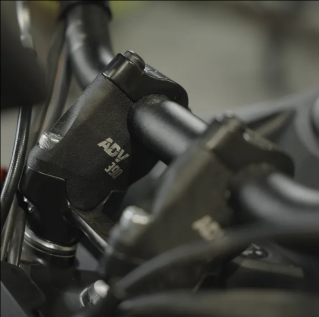 Angular Handlebar Riser For KTM ADV 390 2025 (Aluminium Black) - Zana