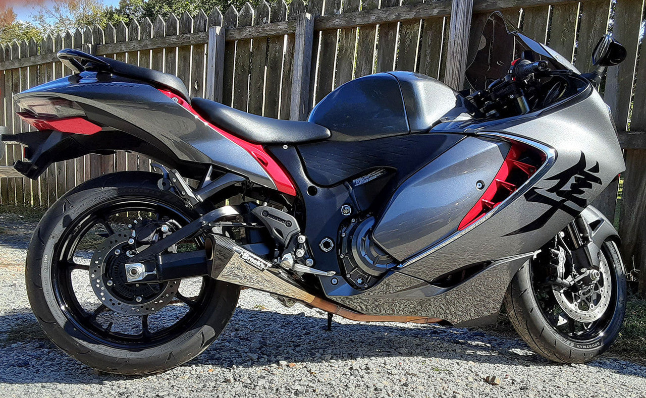 Penta-Carbon Full System 15" Muffler Suzuki Hayabusa (22-24) Polished