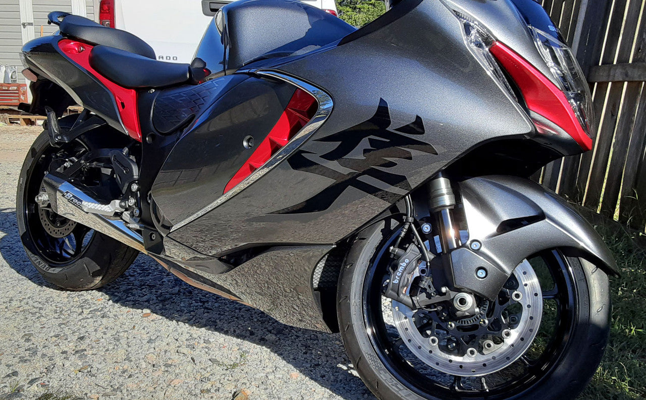 Penta-Carbon Full System 15" Muffler Suzuki Hayabusa (22-24) Polished
