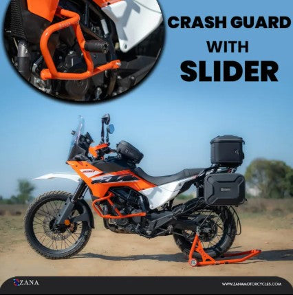 Crash Guard With Slider Orange-Zana
