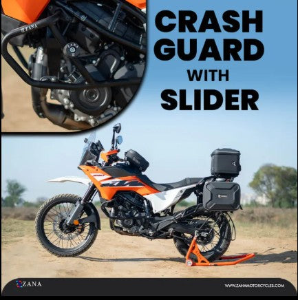 Crash Guard With Slider Black -Zana