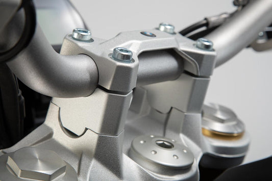 Handlebar Risers Silver 30mm For BMW F850GS/GSA – SW-Motech