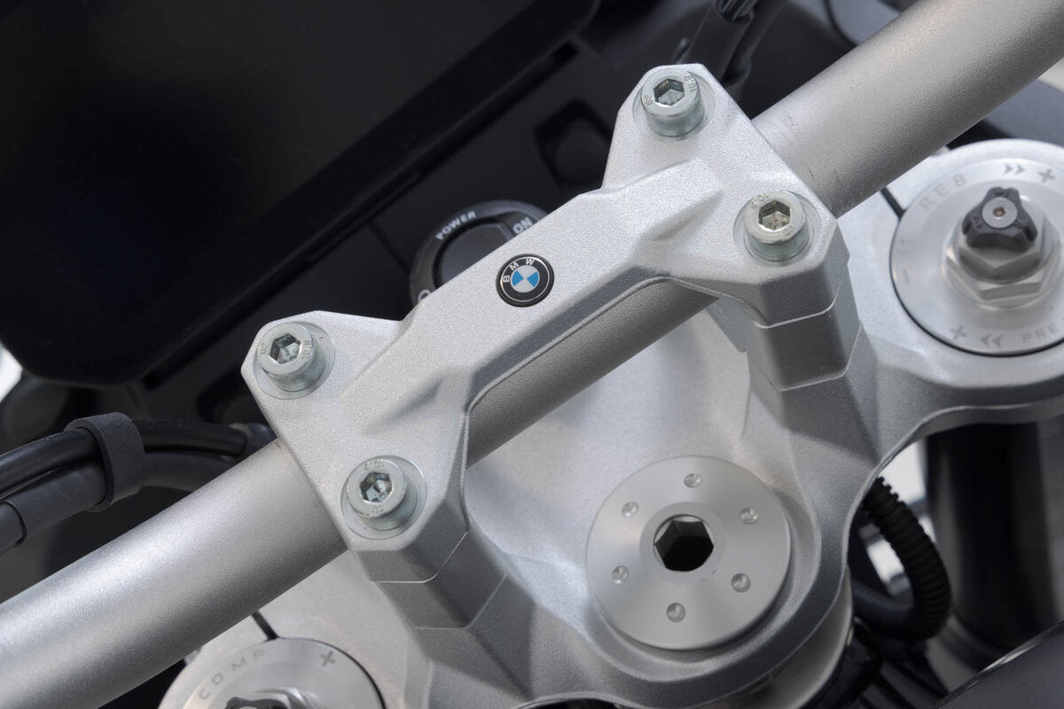 Handlebar Risers Silver 30mm For BMW F850GS/GSA – SW-Motech
