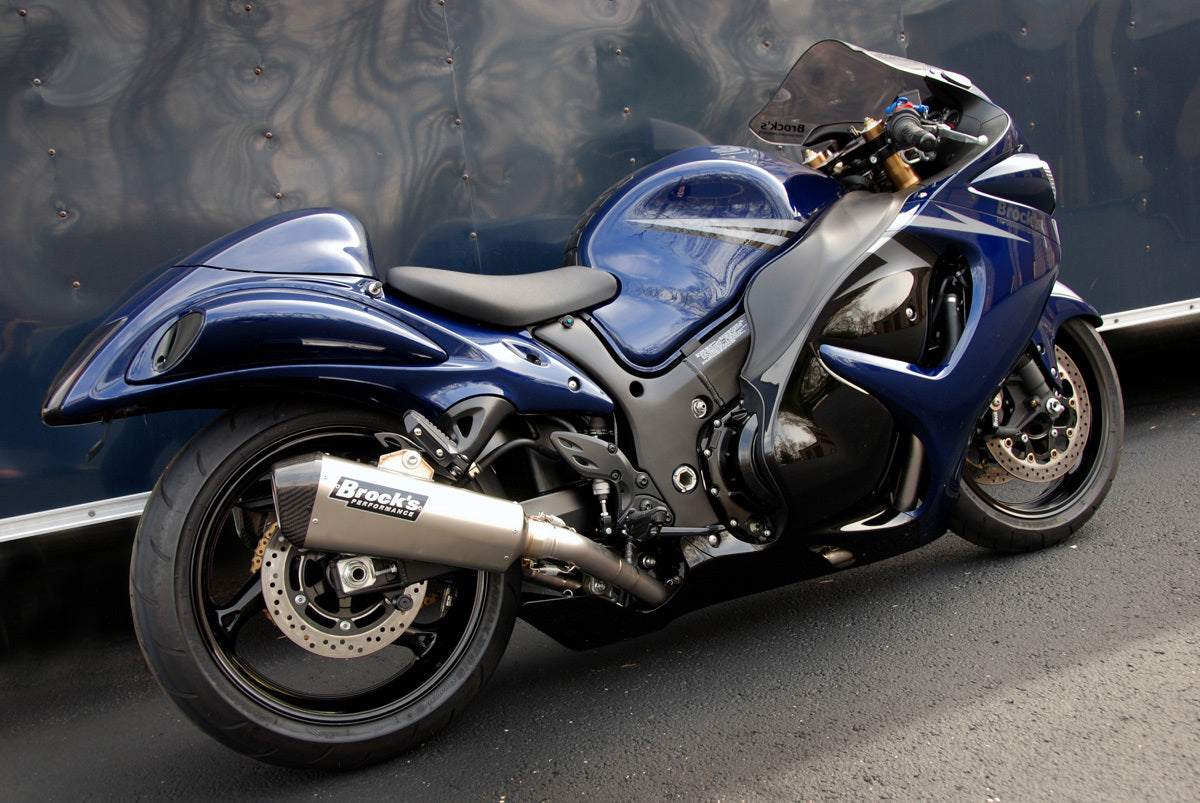 CT Dual Full System w/ 16" Muffler Hayabusa (08-20) - Brock's Performance