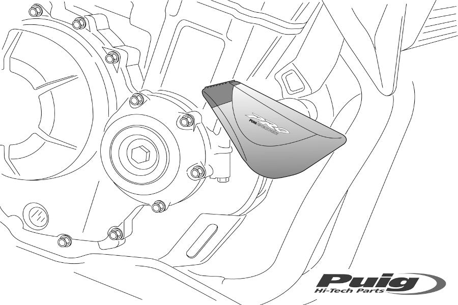 Kawasaki Ninja 1000 PRO Frame Sliders (Black) (2017 +) - Puig