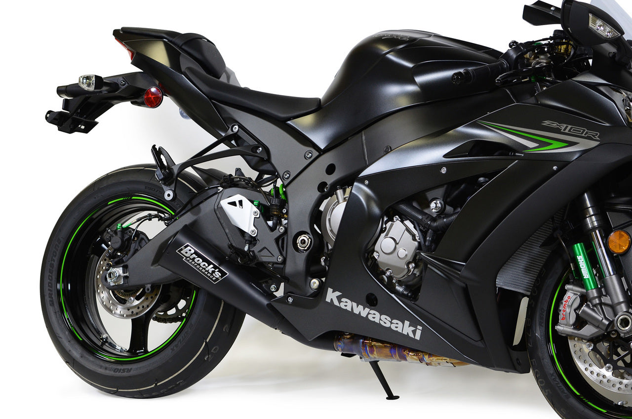 Single Alien Head Slip-On (3/4 System) Black ZX-10R (16-20) - Brock's Performance