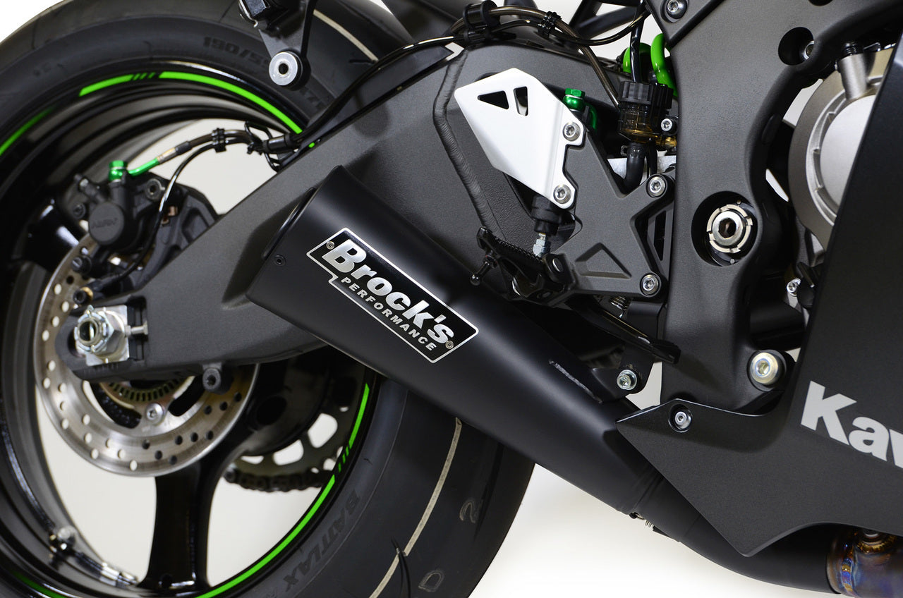 Single Alien Head Slip-On (3/4 System) Black ZX-10R (16-20) - Brock's Performance