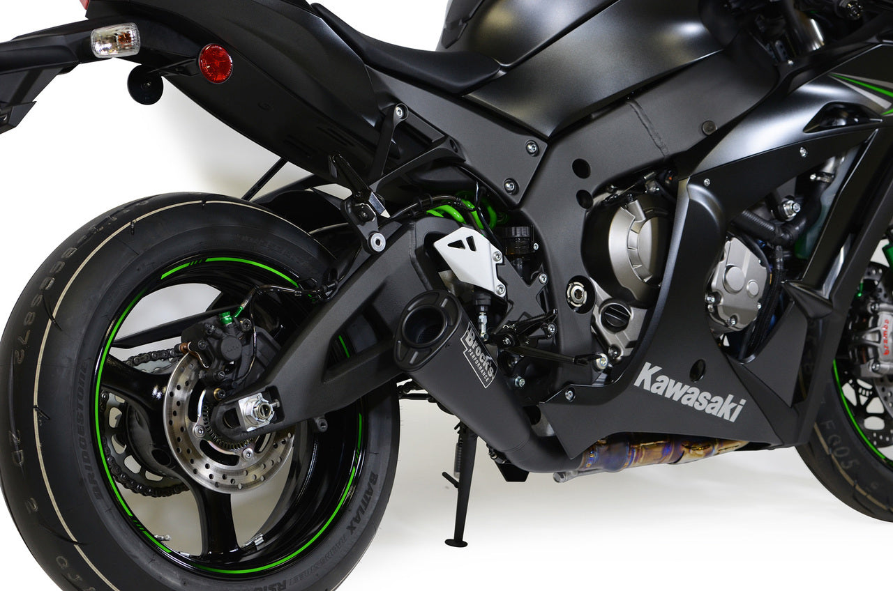 Single Alien Head Slip-On (3/4 System) Black ZX-10R (16-20) - Brock's Performance