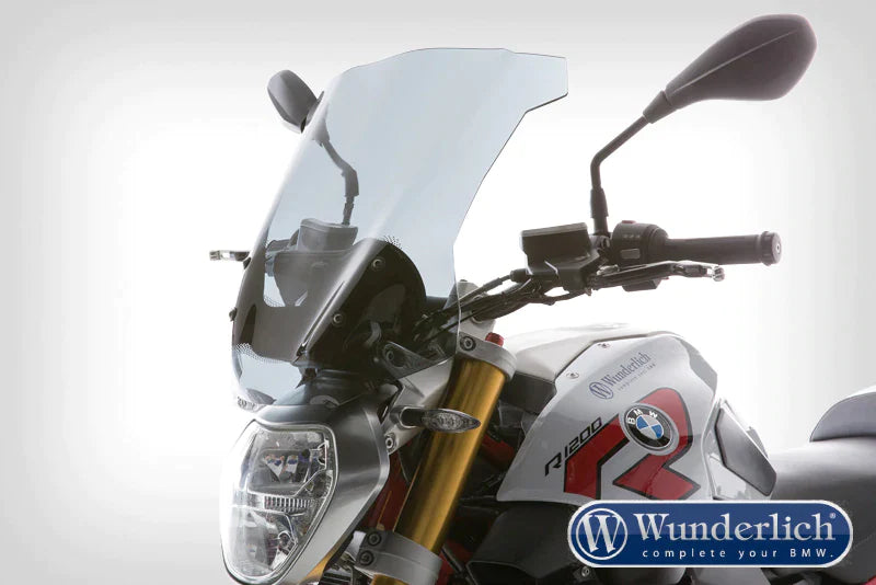 BMW R1200R Ergonomics - Touring Windscreen - Wunderlich