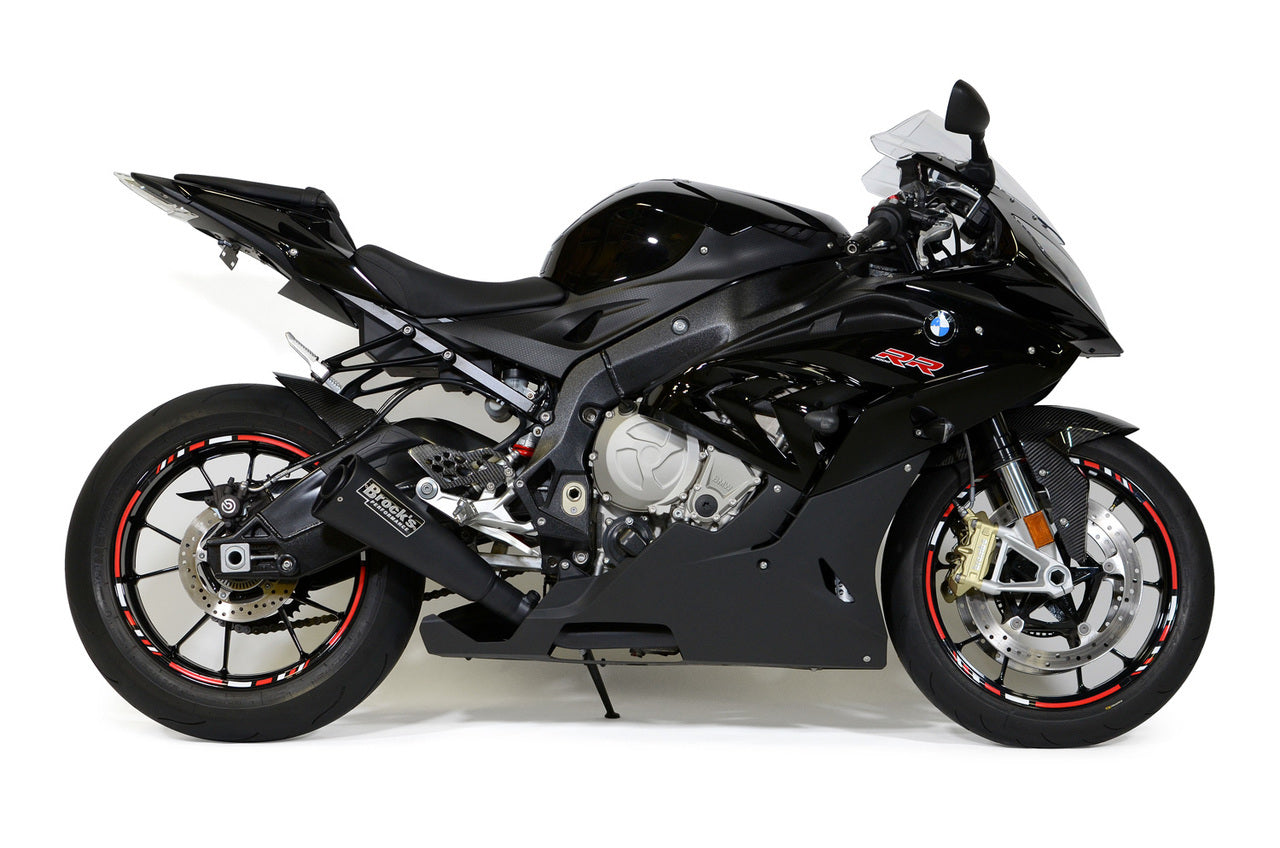 Alien Head 2 Full System Black 14'' Muffler S1000RR (15-19) and S1000R (17-20) - Brock's Performance