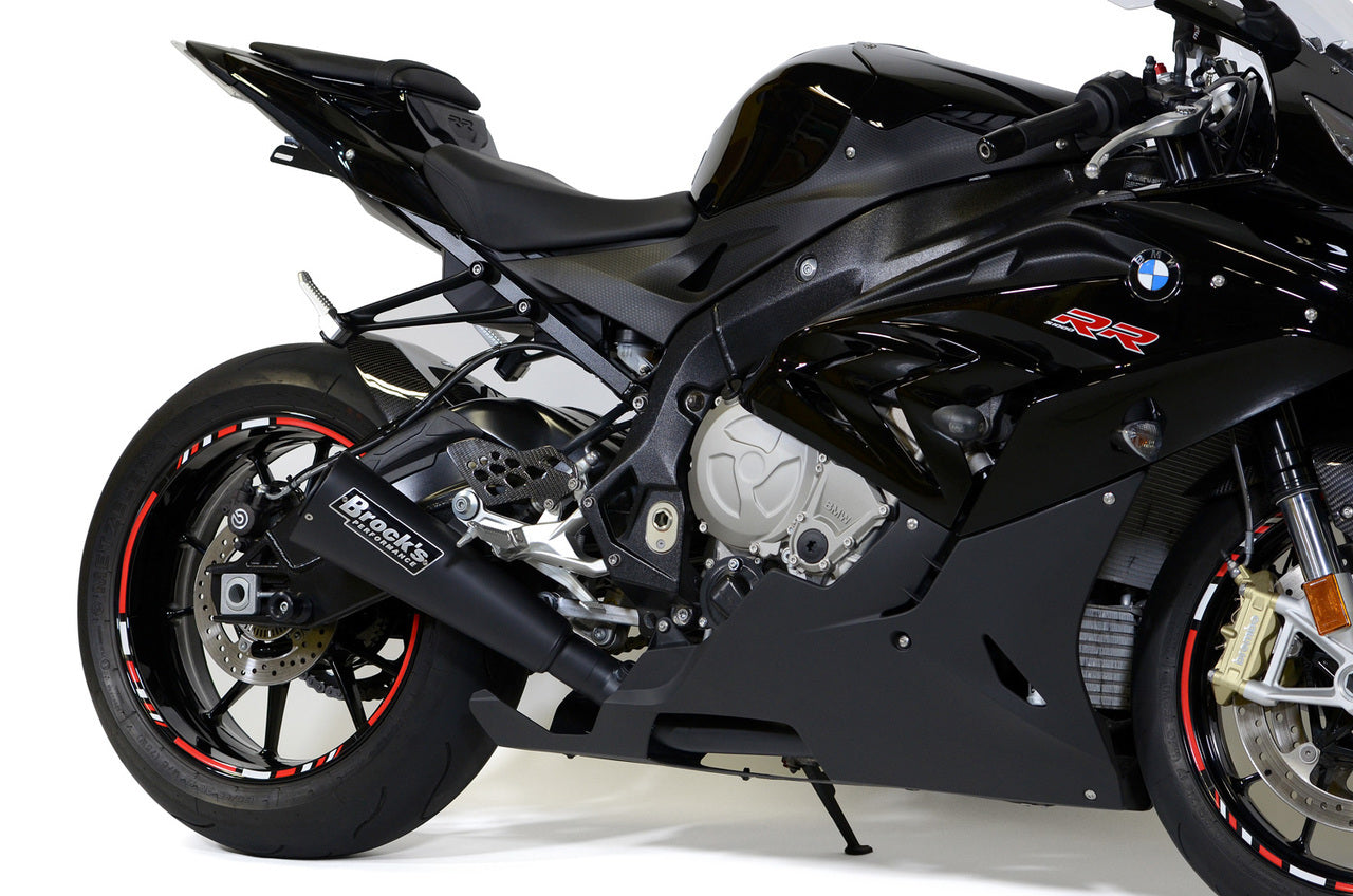 Alien Head 2 Full System Black 14'' Muffler S1000RR (15-19) and S1000R (17-20) - Brock's Performance