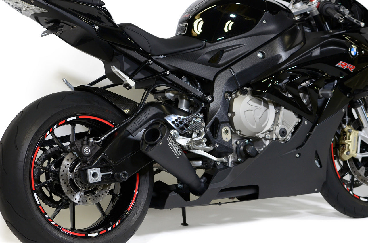 Alien Head 2 Full System Black 14'' Muffler S1000RR (15-19) and S1000R (17-20) - Brock's Performance