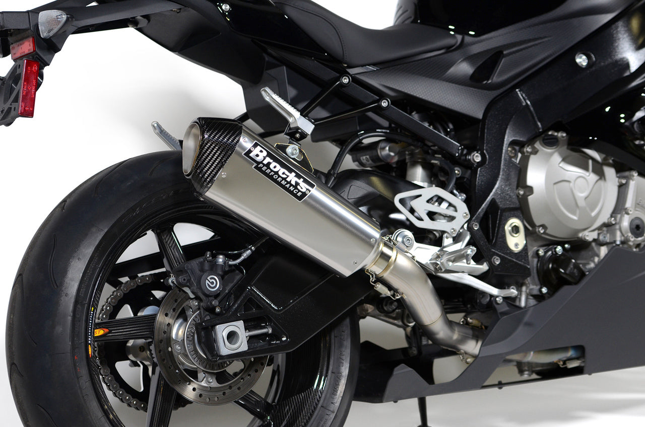 CT Single Full System w/ 16" QuietKore Muffler S1000RR (15-19) and S1000R (17-20) - Brock's Performance