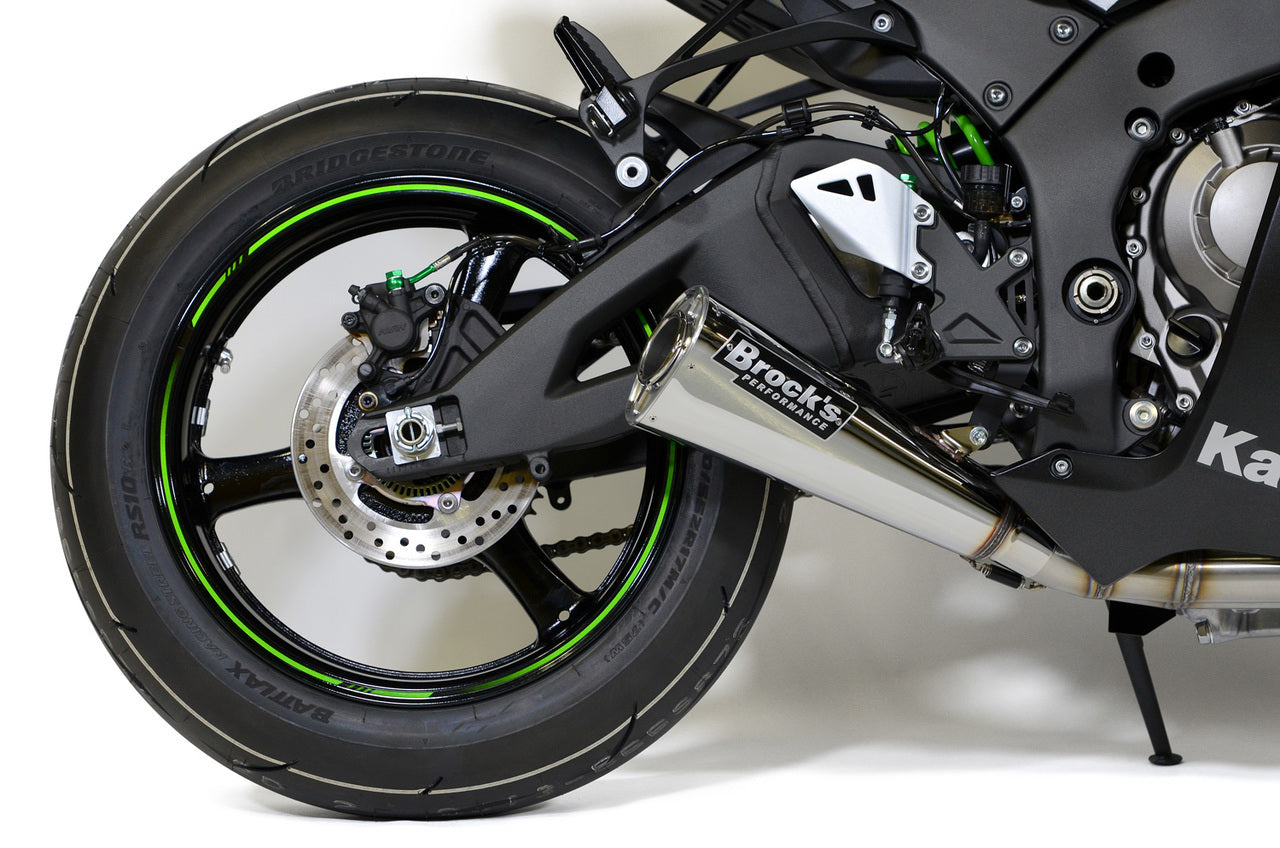 Alien Head 2 Full System 14" Muffler ZX-10R (16-20) - Brock's Performance