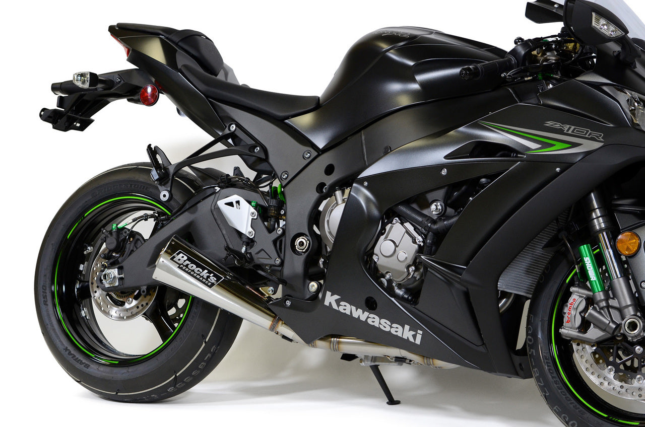 Alien Head 2 Full System 14" Muffler ZX-10R (16-20) - Brock's Performance