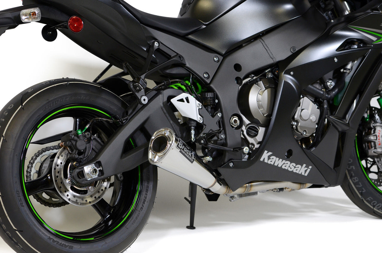 Alien Head 2 Full System 14" Muffler ZX-10R (16-20) - Brock's Performance