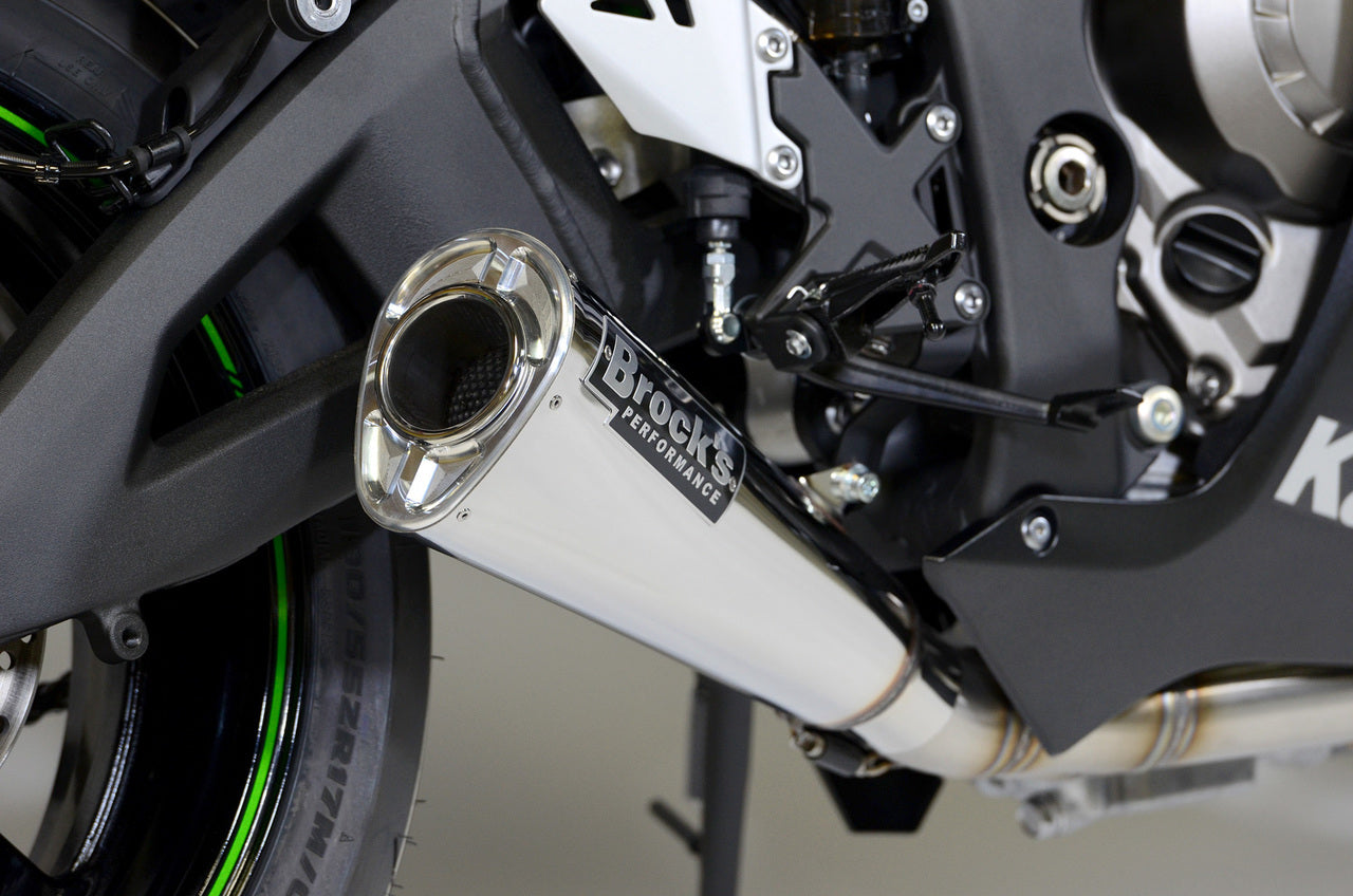 Alien Head 2 Full System 14" Muffler ZX-10R (16-20) - Brock's Performance