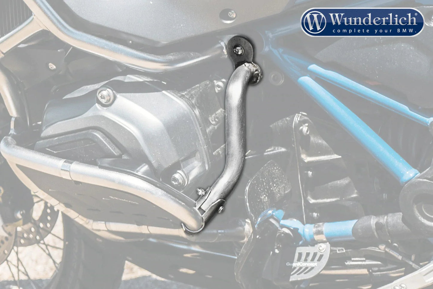 BMW R1200 GS LC Protection - Reinforcement Bar (for OEM Engine Bar) - Wunderlich