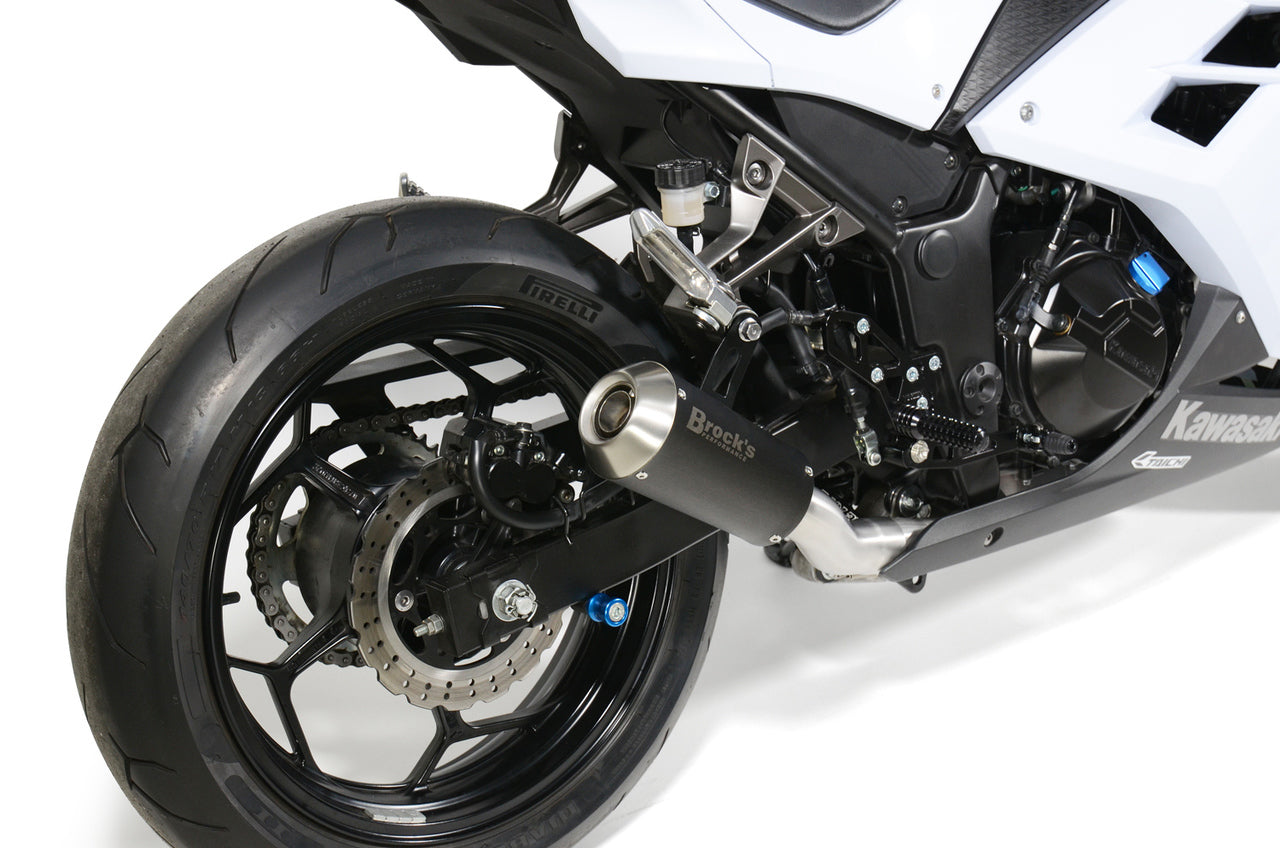 VZ9 Veloce Full System with Electro-Black Muffler Ninja 300 (13-17) - Brock's Performance