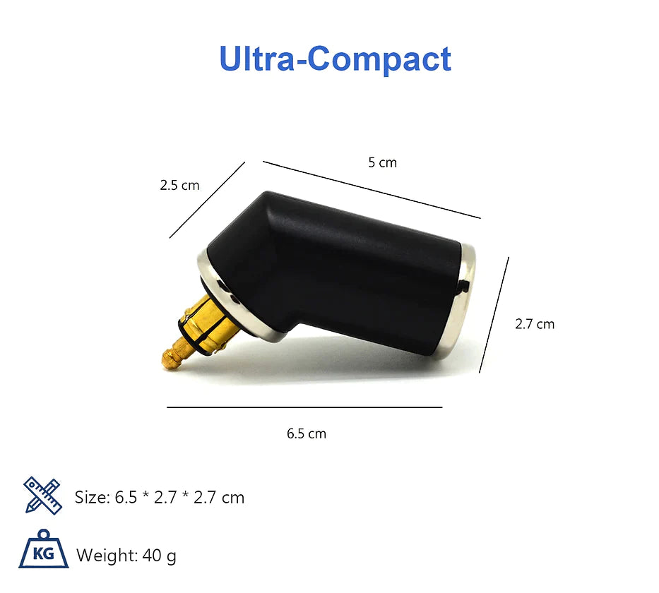 DIN to 36W USB/USB Type-C (Angled) Adapter - Cliff Top