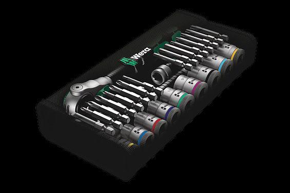 Ratchet Kit with Bits + Sockets - Soft Case (8100) - Wera Tools