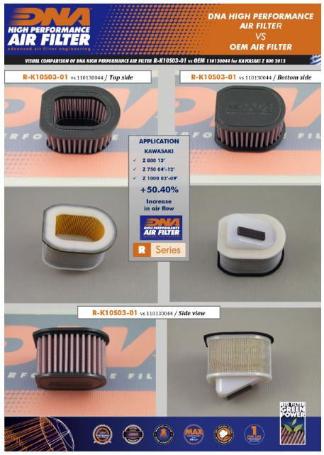Kawasaki Z 800 Air Filter - DNA