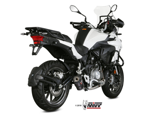 Oval Slip On Exhaust for Benelli TRK502 - Mivv