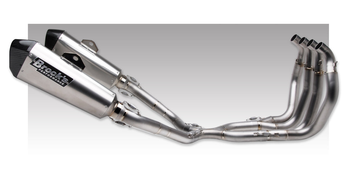 CT Dual Full System w/ 16'' QuietKore Muffler Hayabusa (08-20) - Brock's Performance