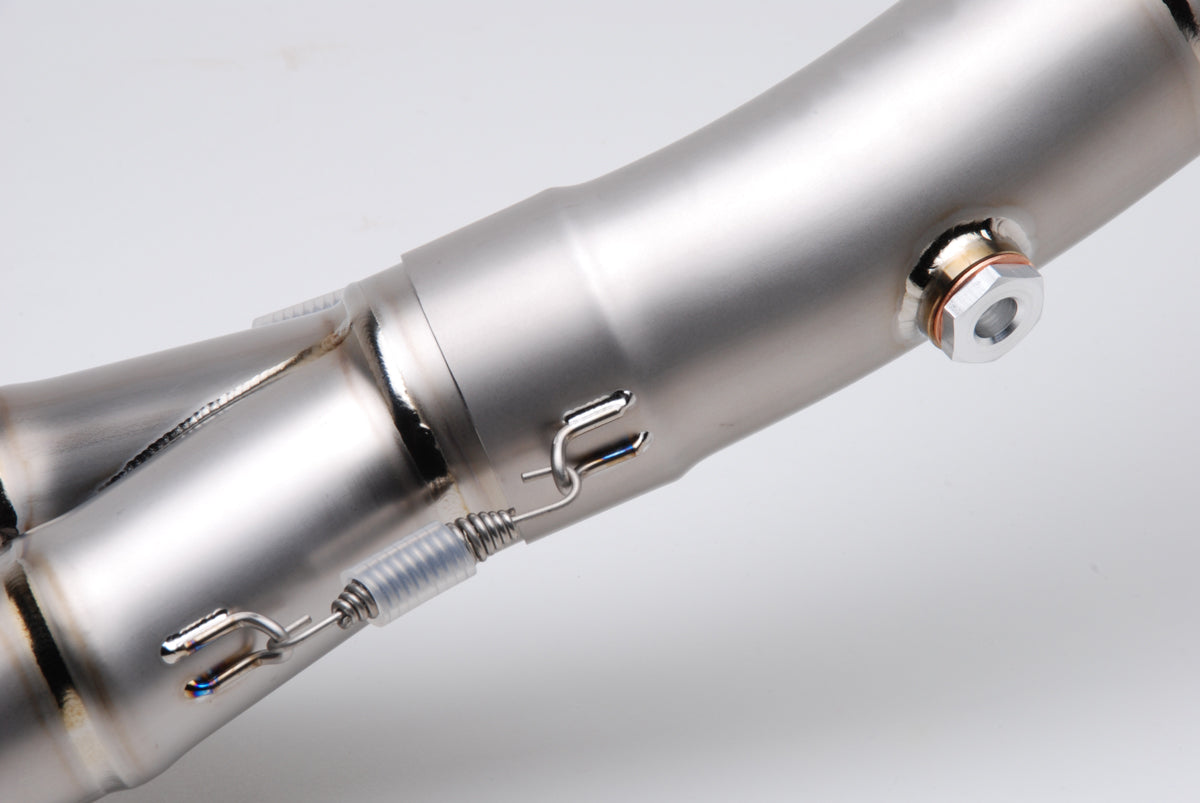 CT Single Full System w/ 16" QuietKore Muffler Hayabusa (08-20) - Brock's Performance
