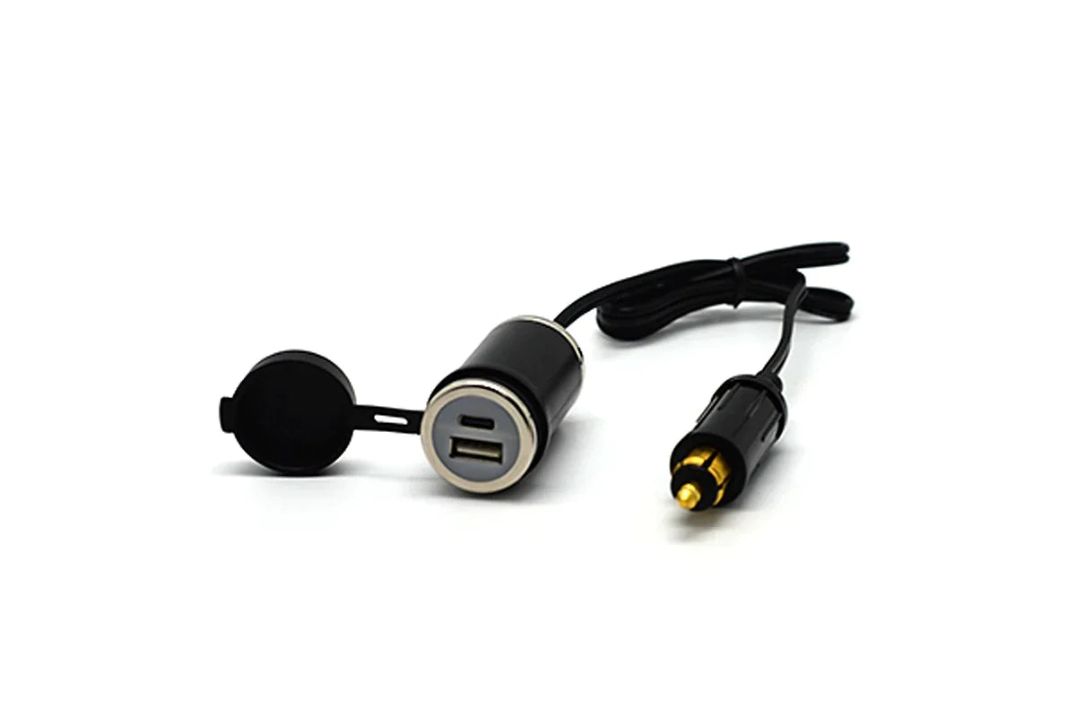 DIN to 36W USB/USB Type-C (Cabled) Adapter - Cliff Top