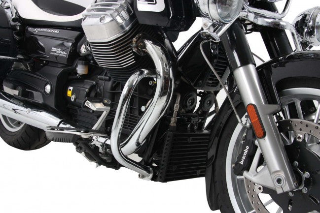 MOTO-GUZZI California 1400 Custom & Touring Engine protection bar chrome Hepco Becker - Bike 'N' Biker