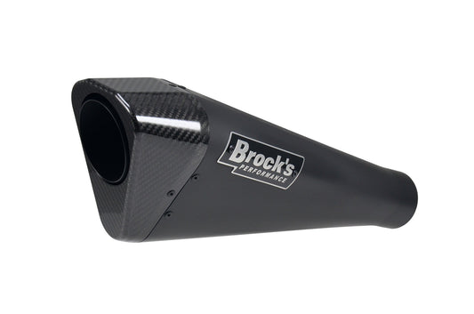 Penta-Carbon Full System 15" Muffler (Black) ZX-10R (16-20) - Brock's Performance