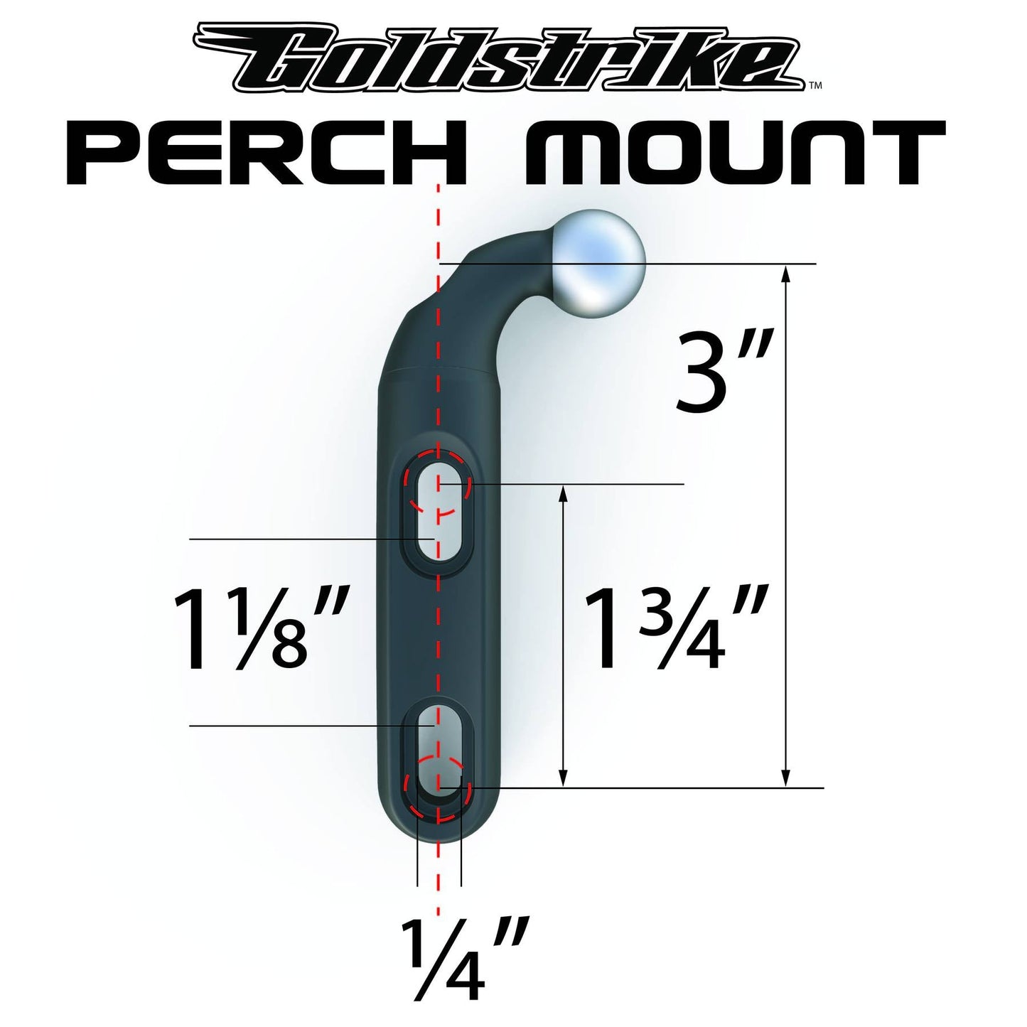 Left or Right Accessory Perch Mount - Honda Goldwing - Ciro Goldstrike