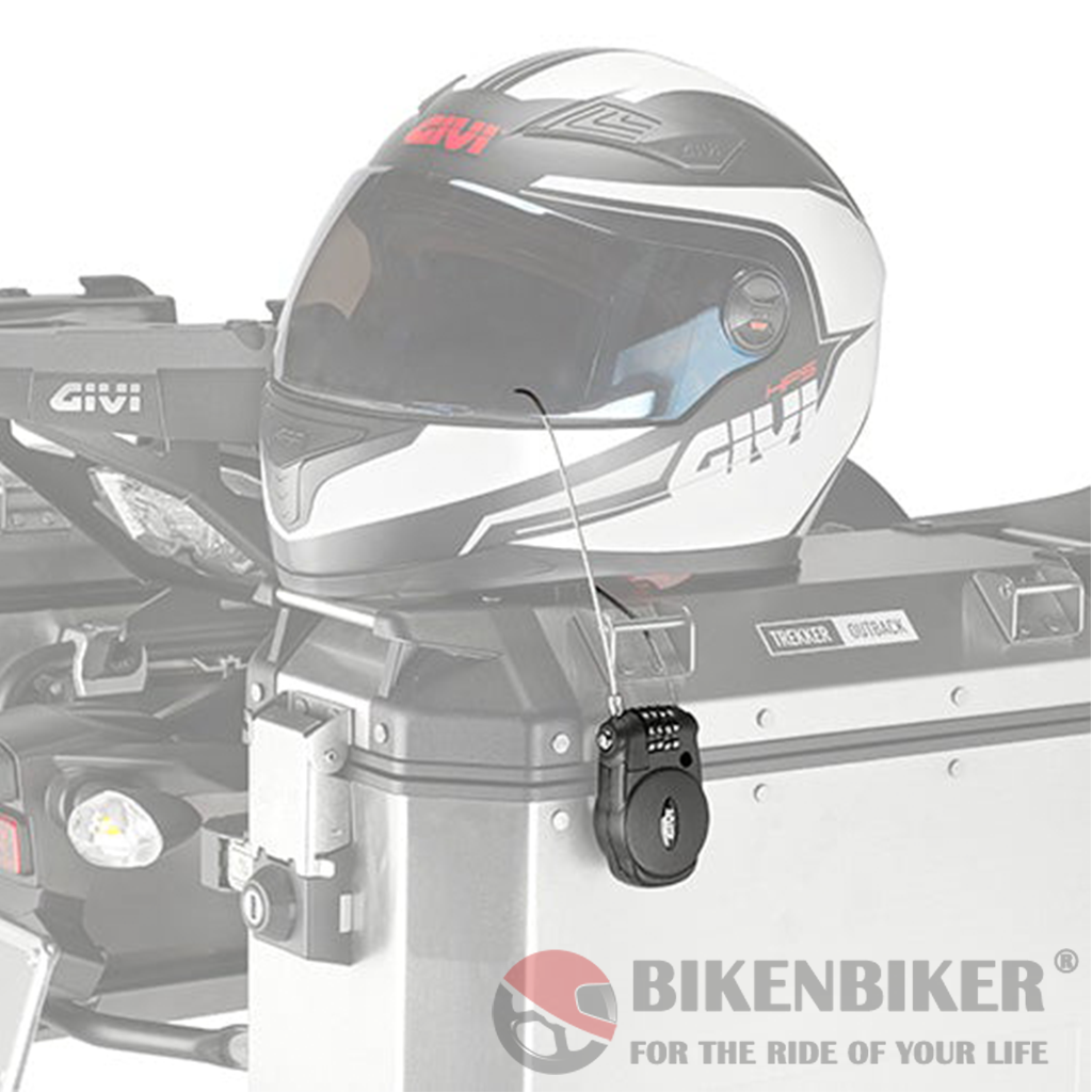 S220 Padlock with Retractable Wire and Combination Lock - Givi