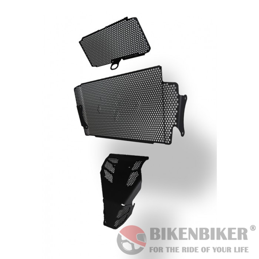 Ducati Multistrada 1200 S Radiator, Oil Cooler and Engine Guard Set (2015+) - Evotech Performance