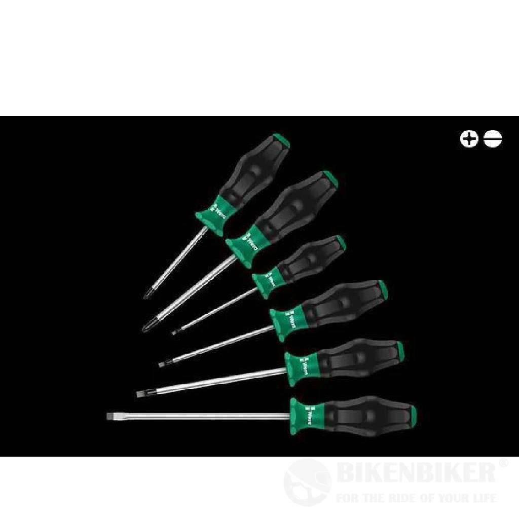 Screwdriver Set - Slotted + Phillips Screws (1334/6)