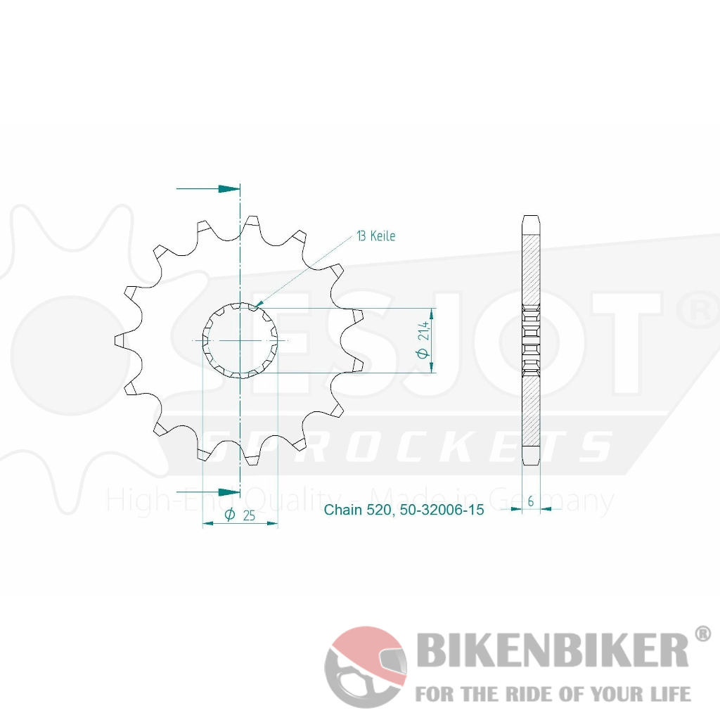 Front & Rear Sprockets - Esjot Sprockets