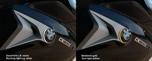 BMW K1600 GT/GTL Styling - BMW Logo Indicator Lights