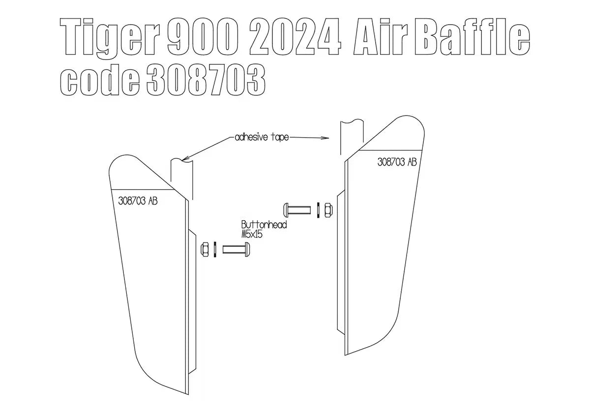 Triumph Tiger 900 Ergonomics - Air Deflectors