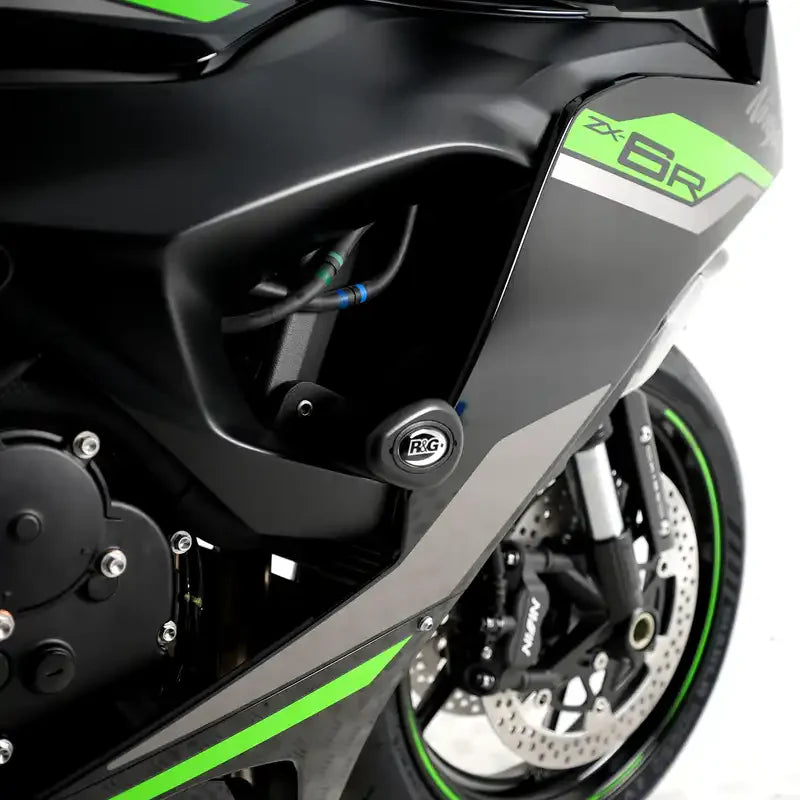 Crash Guards (Aero Style (Non-Drill) For Kawasaki NinjaZX6R-R&G