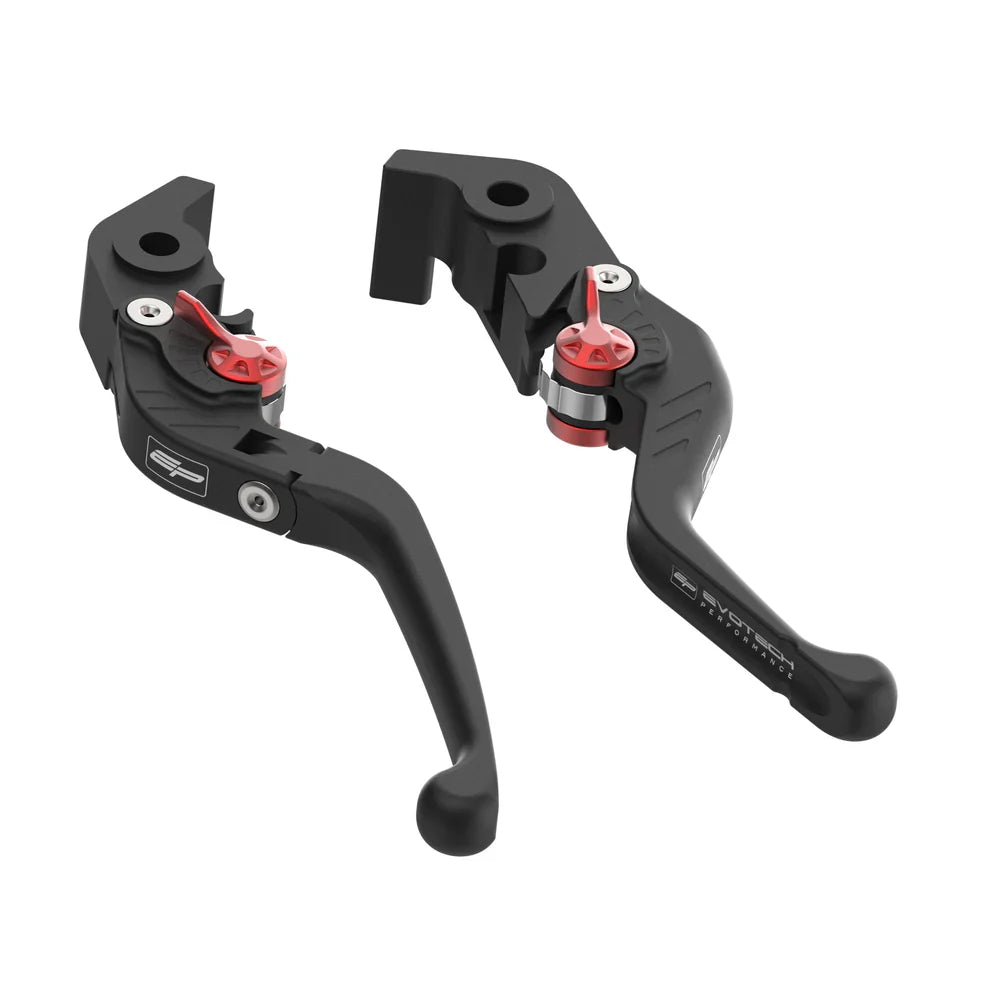 Evo Folding Clutch and Short Brake Lever Set For Ducati+-Evotech Performance-PRN033736-034022