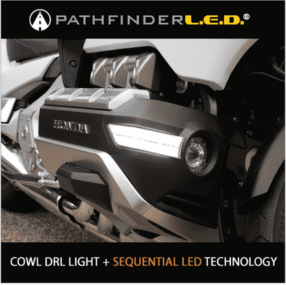 LED Cowl Light DRL Sequential Turn Signals For Honda Goldwing - Path Finder - G18CWL