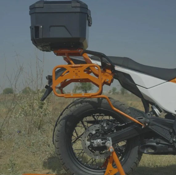 Roadster Saddle Stay With Jerry Can Mount Orange For KTM 390Adventure-Zana