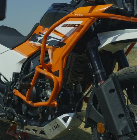 Tank Guard Orange With Slider For KTM 390Adventure-Zana