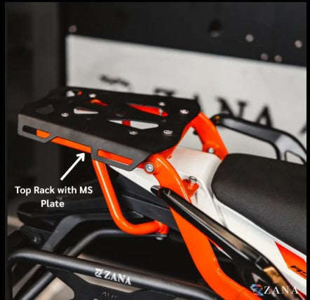 Top Rack with MS Plate Orange For KTM 390Adventure-Zana