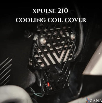 Cooling Coil Cover Black For Hero X-Pulse210-Zana