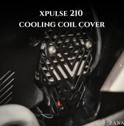 Cooling Coil Cover Black For Hero X-Pulse210-Zana