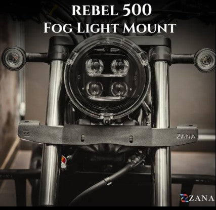 Fog Light Mount For Honda Rebel 500 -Zana