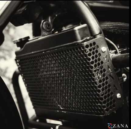 Radiator Guard Honeycomb Black For Honda Rebel 500-Zana