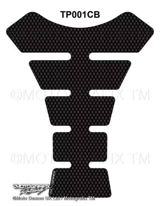 Tank Pad Universal Plain Carbon Fibre Motorcycle -Motografix
